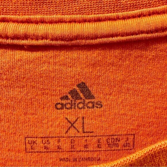 Adidas Men’s XL Orange T-Shirt – Minimal Logo Graphic - Picture 3 of 4